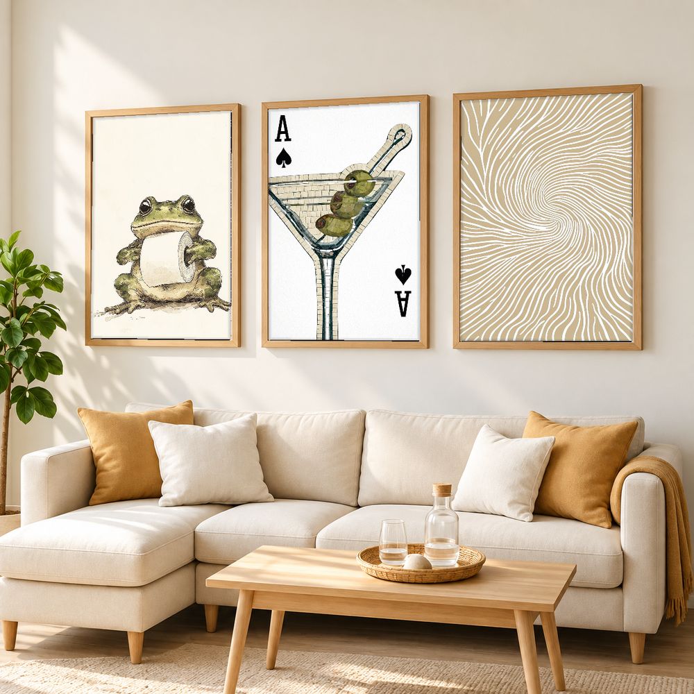 Set de 3 cuadros decorativos que combinan