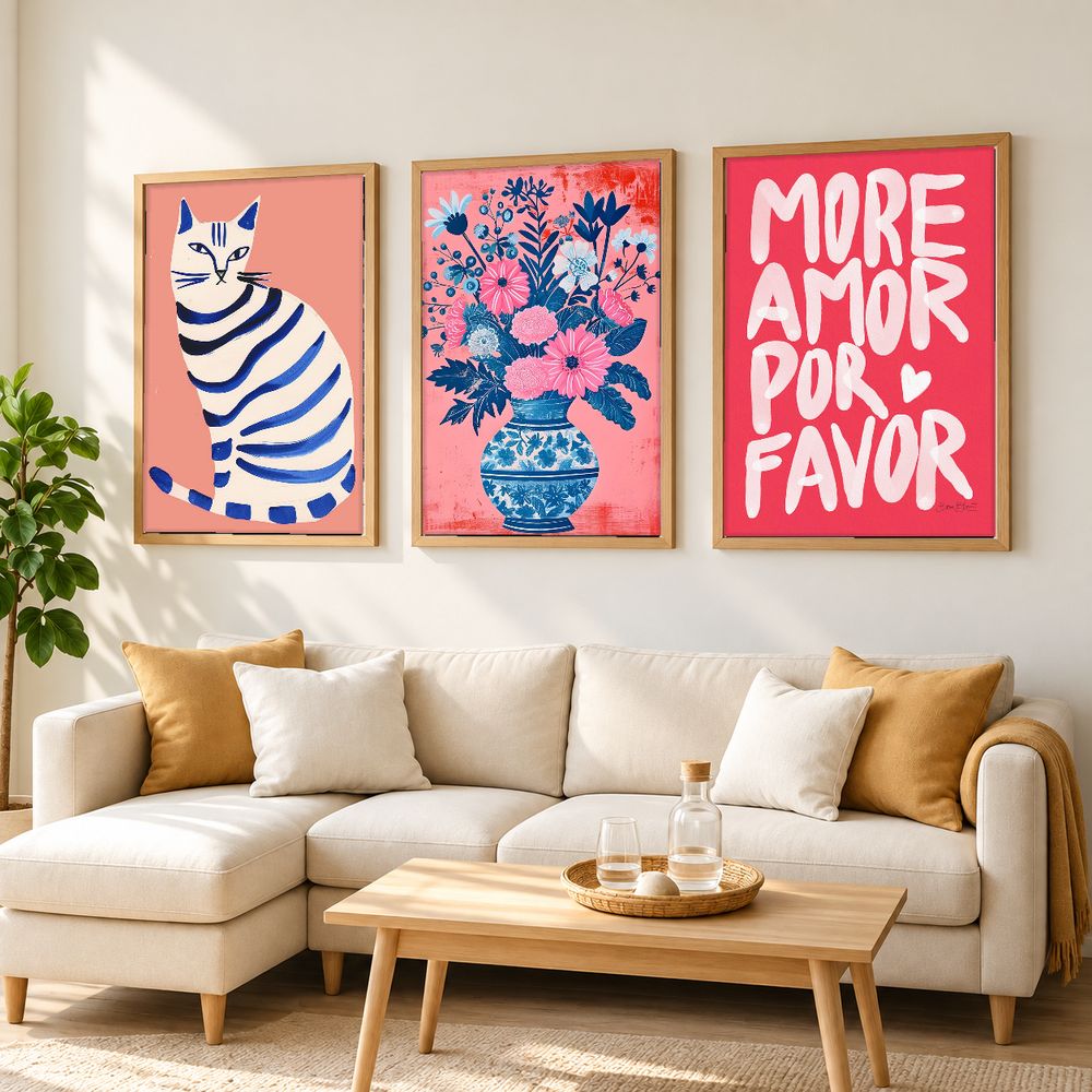 Set de 3 cuadros decorativos que combinan