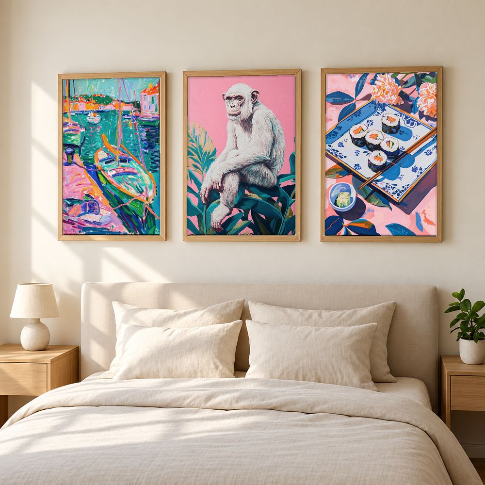 Set de 3 cuadros decorativos que combinan