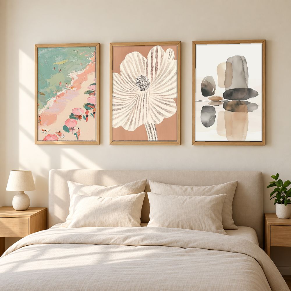 Set de 3 cuadros decorativos que combinan