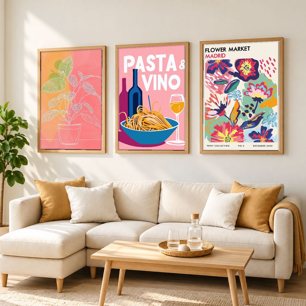 Set de 3 cuadros decorativos que combinan