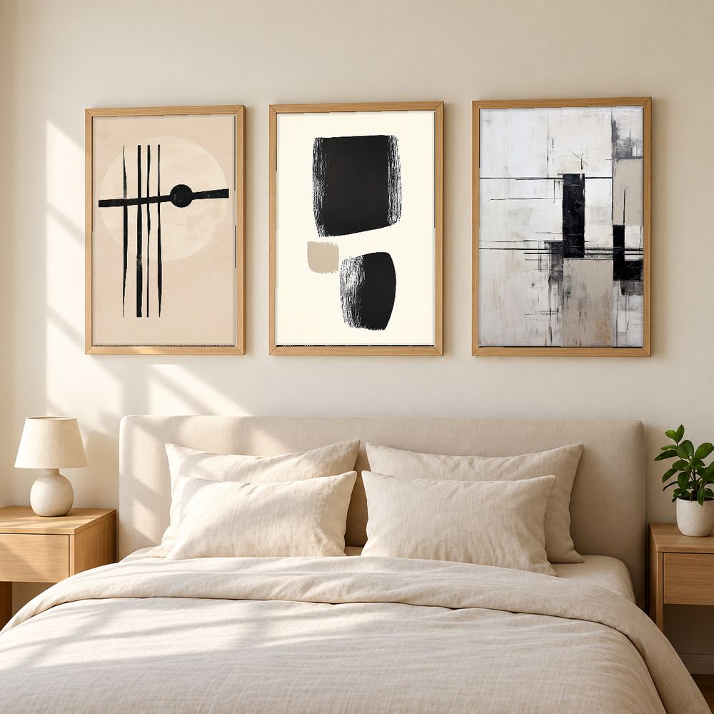 Set de 3 cuadros decorativos que combinan