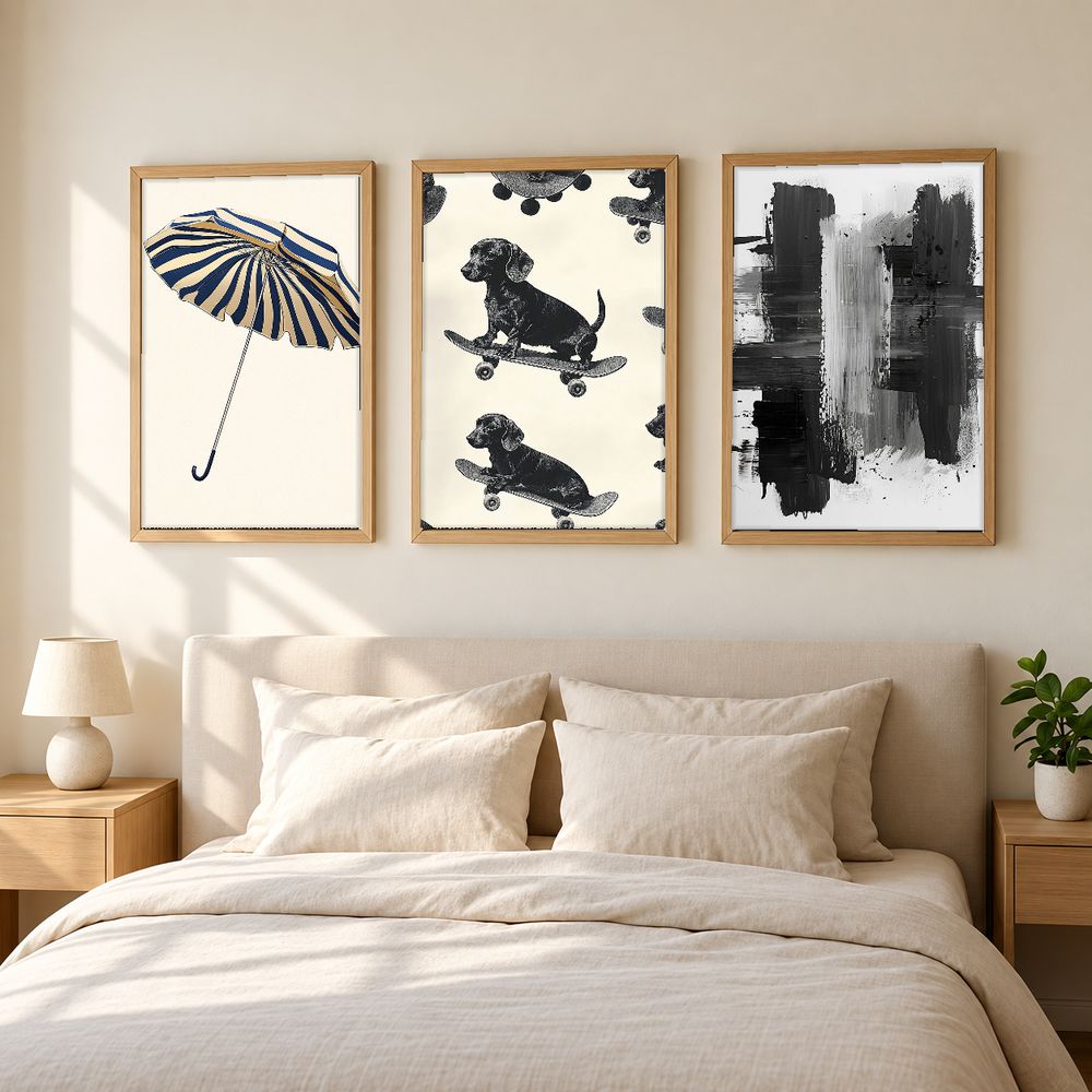 Set de 3 cuadros decorativos que combinan