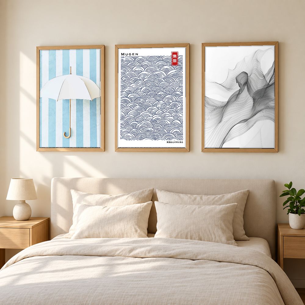 Set de 3 cuadros decorativos que combinan