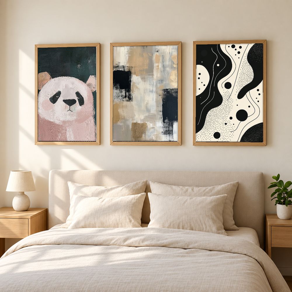 Set de 3 cuadros decorativos que combinan