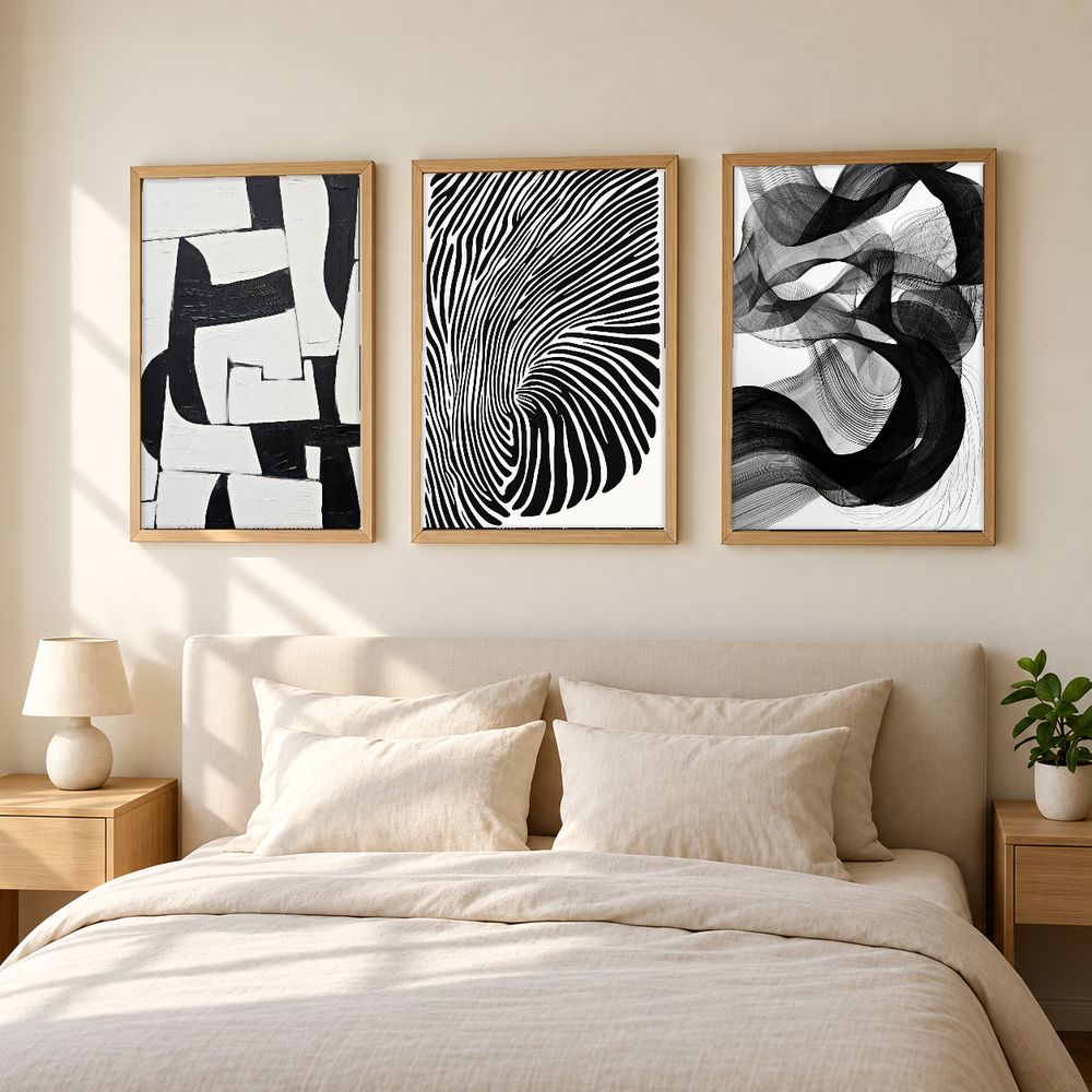 Set de 3 cuadros decorativos que combinan