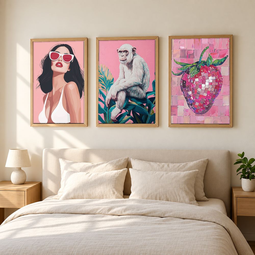 Set de 3 cuadros decorativos que combinan