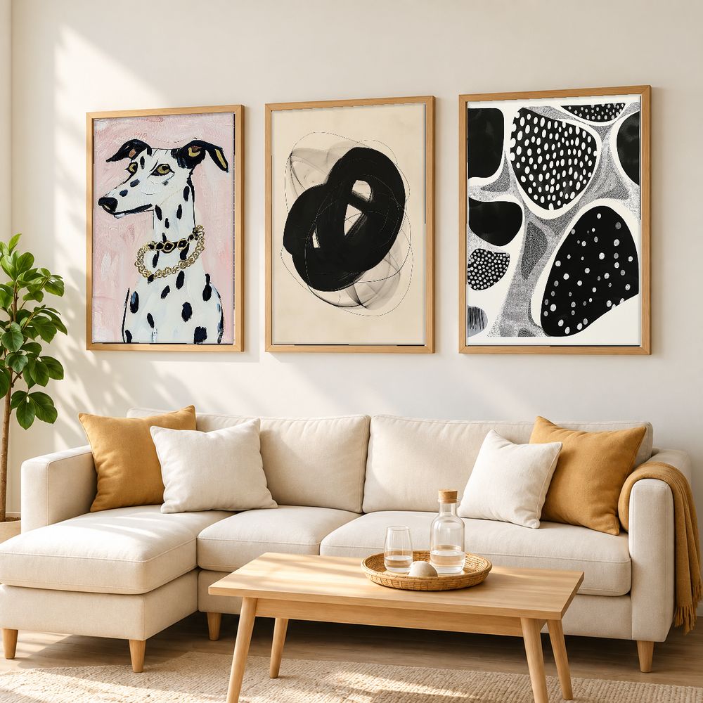 Set de 3 cuadros decorativos que combinan