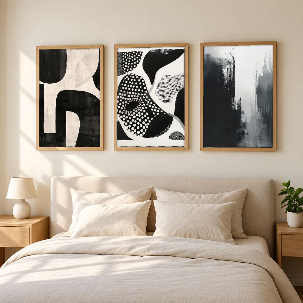 Set de 3 cuadros decorativos que combinan