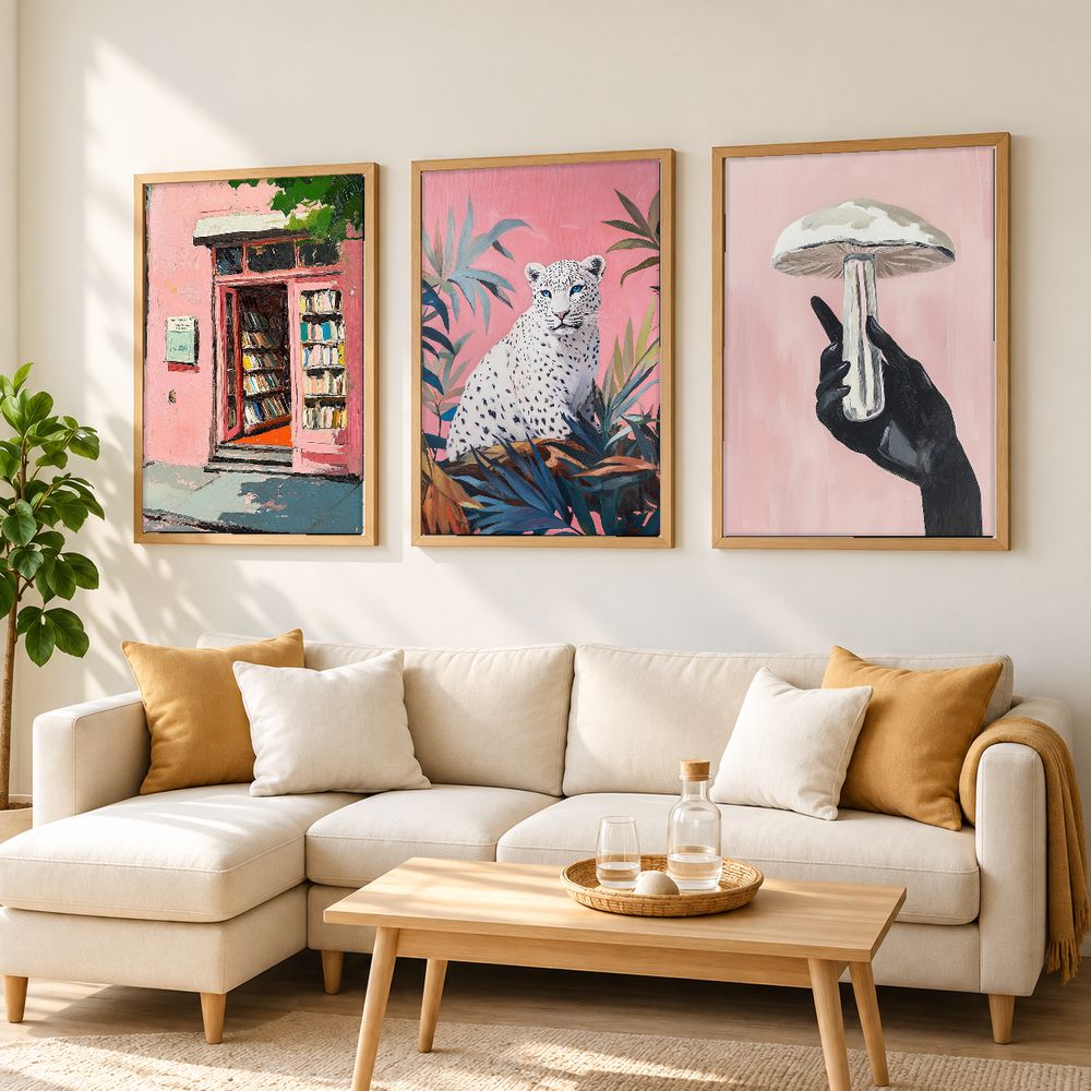 Set de 3 cuadros decorativos que combinan