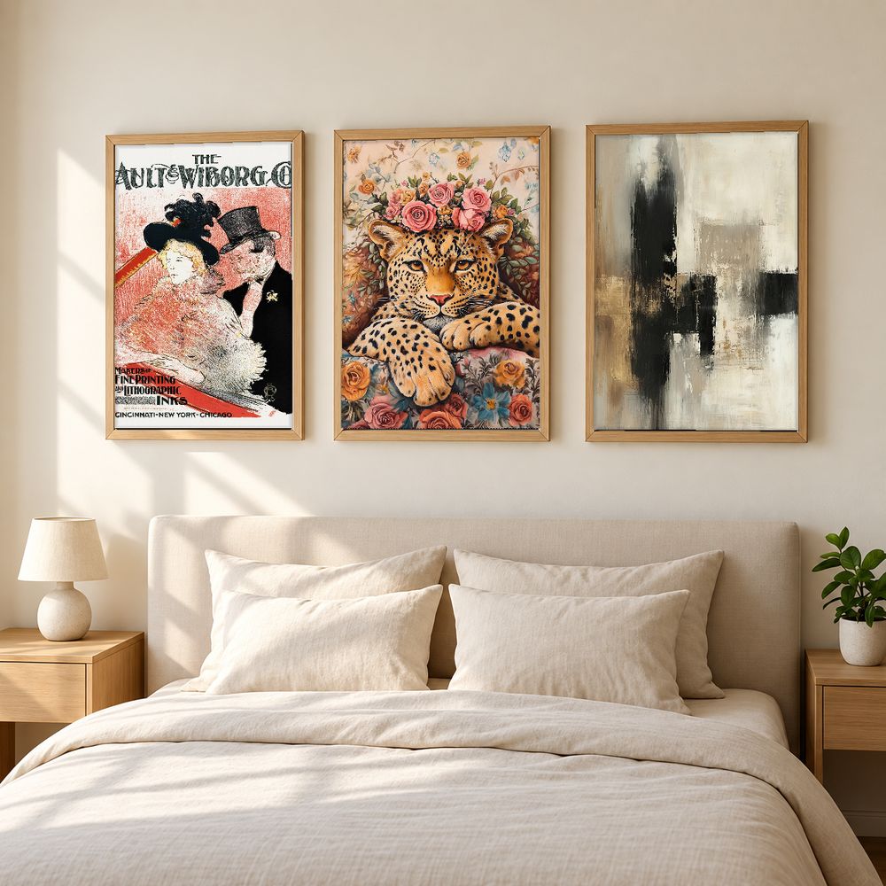 Set de 3 cuadros decorativos que combinan