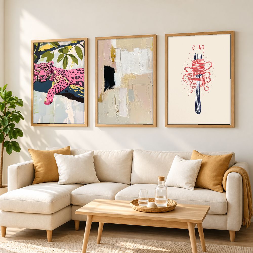 Set de 3 cuadros decorativos que combinan