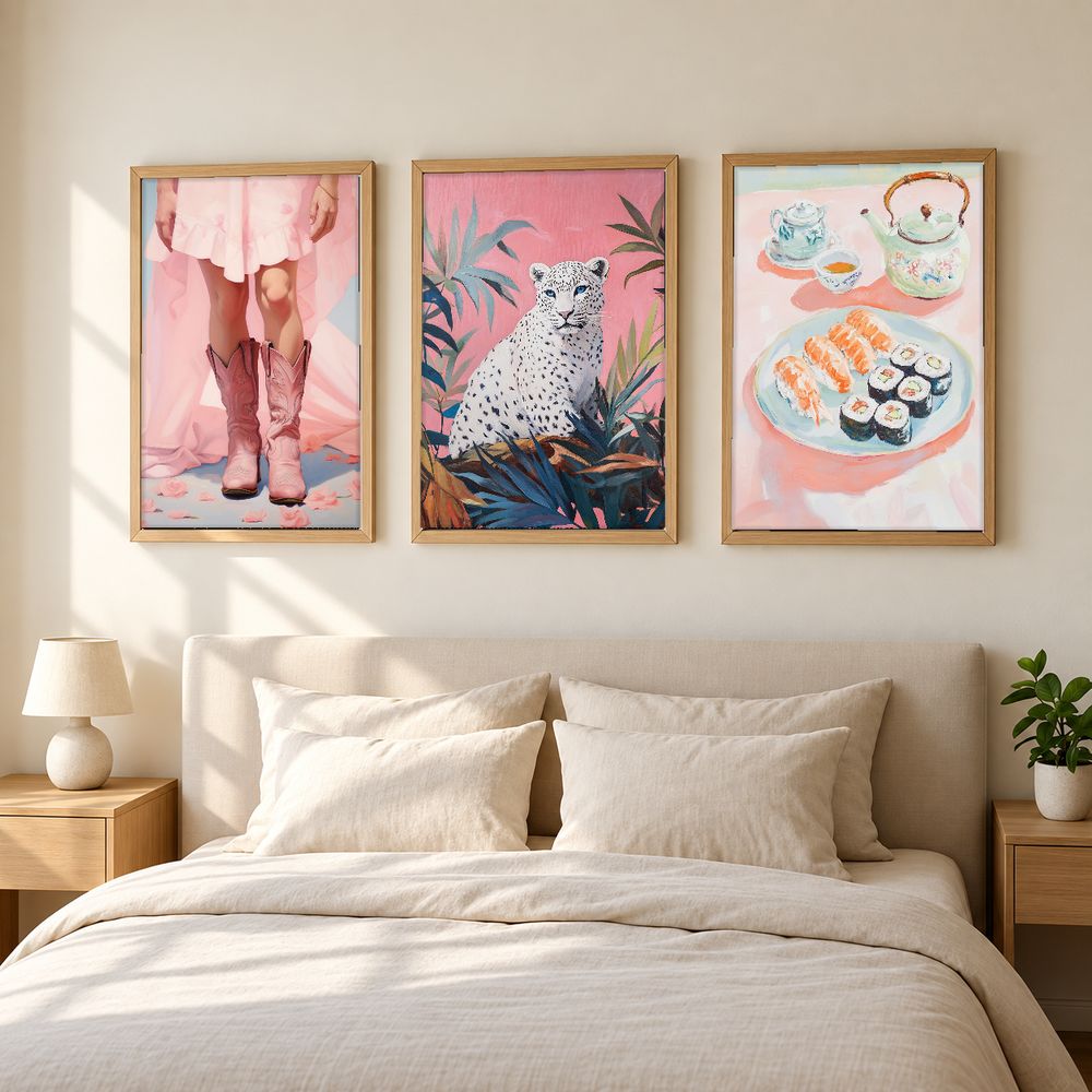 Set de 3 cuadros decorativos que combinan