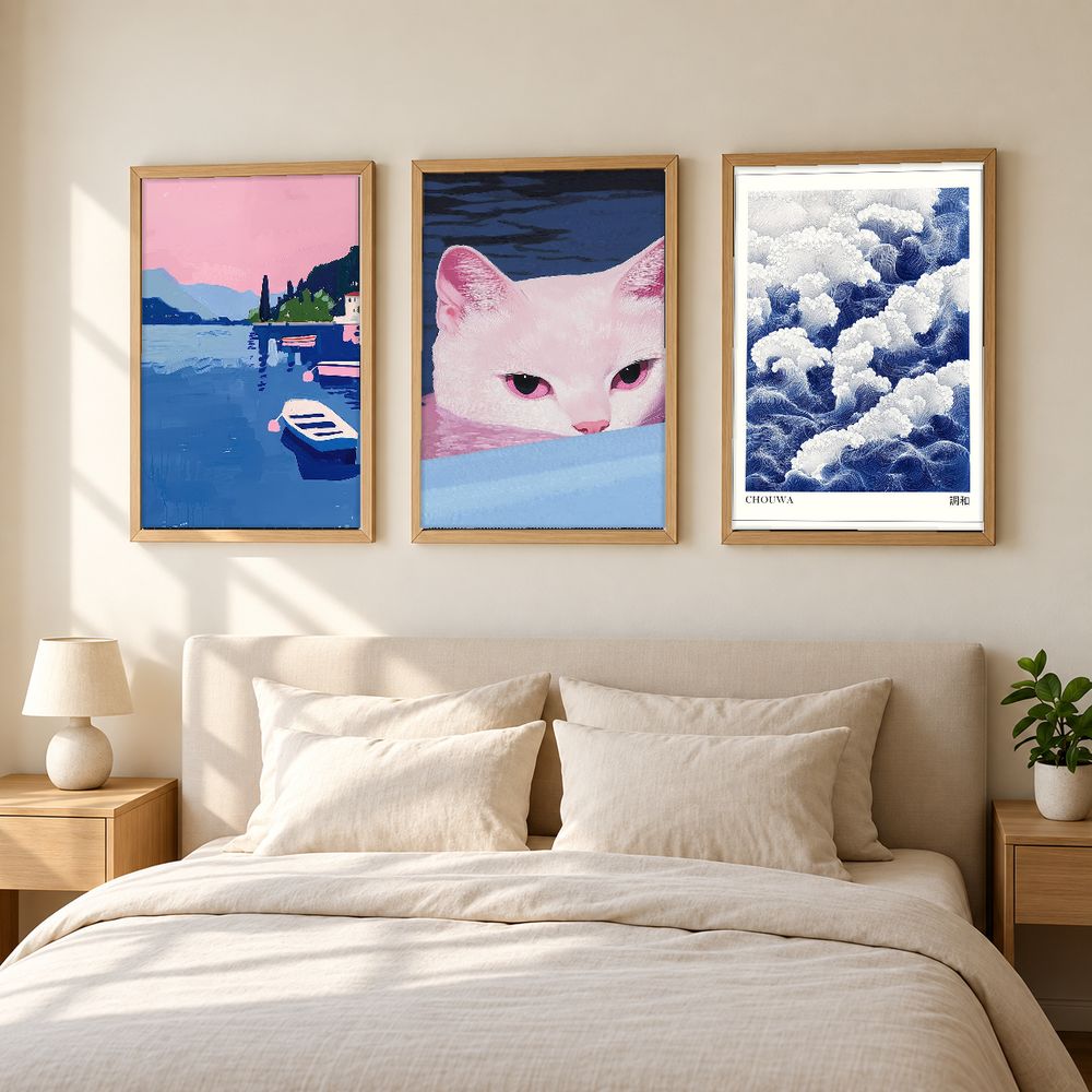Set de 3 cuadros decorativos que combinan