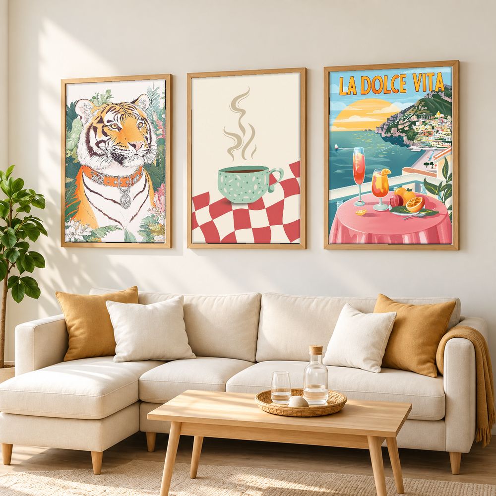 Set de 3 cuadros decorativos que combinan