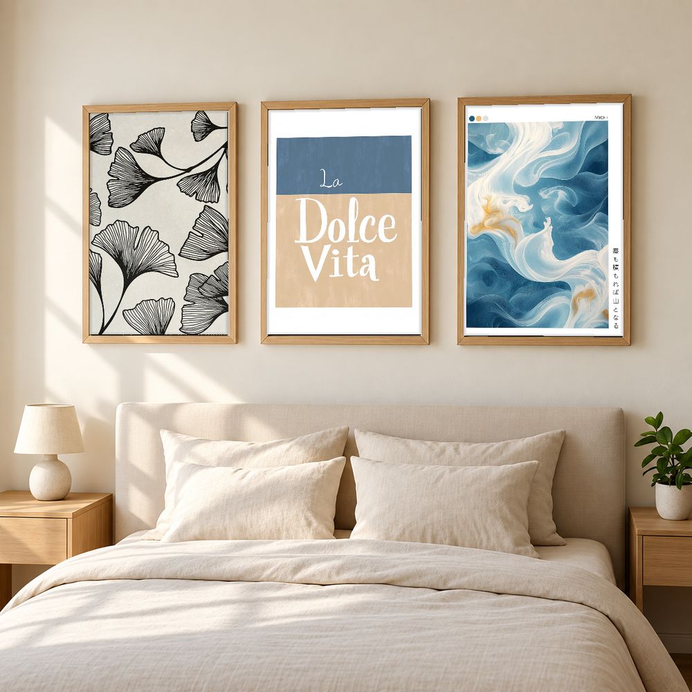 Set de 3 cuadros decorativos que combinan