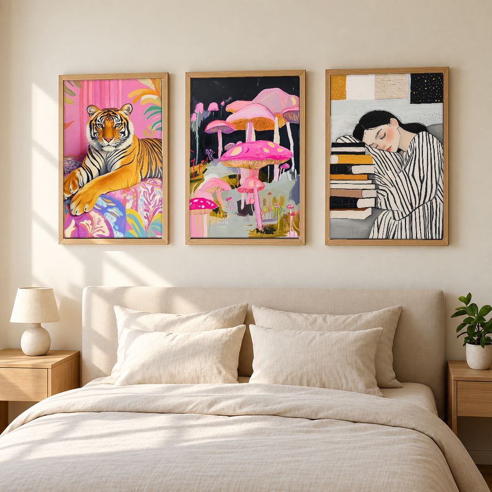 Set de 3 cuadros decorativos que combinan