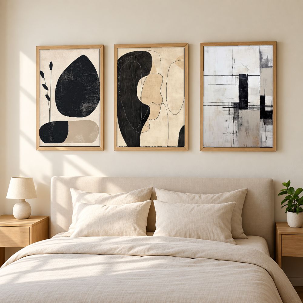 Set de 3 cuadros decorativos que combinan