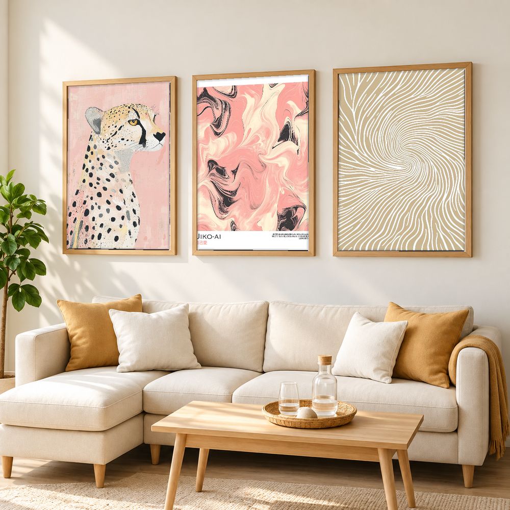Set de 3 cuadros decorativos que combinan
