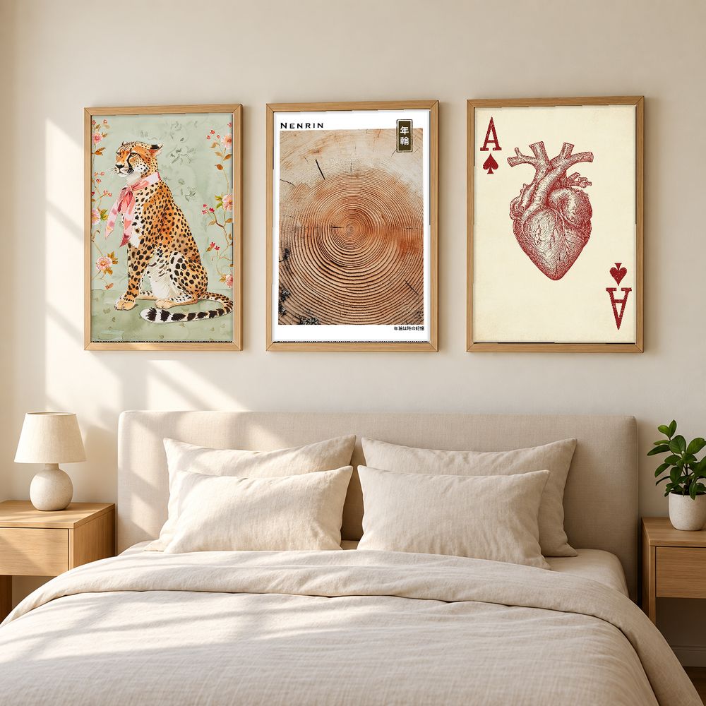 Set de 3 cuadros decorativos que combinan