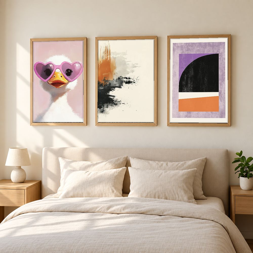 Set de 3 cuadros decorativos que combinan