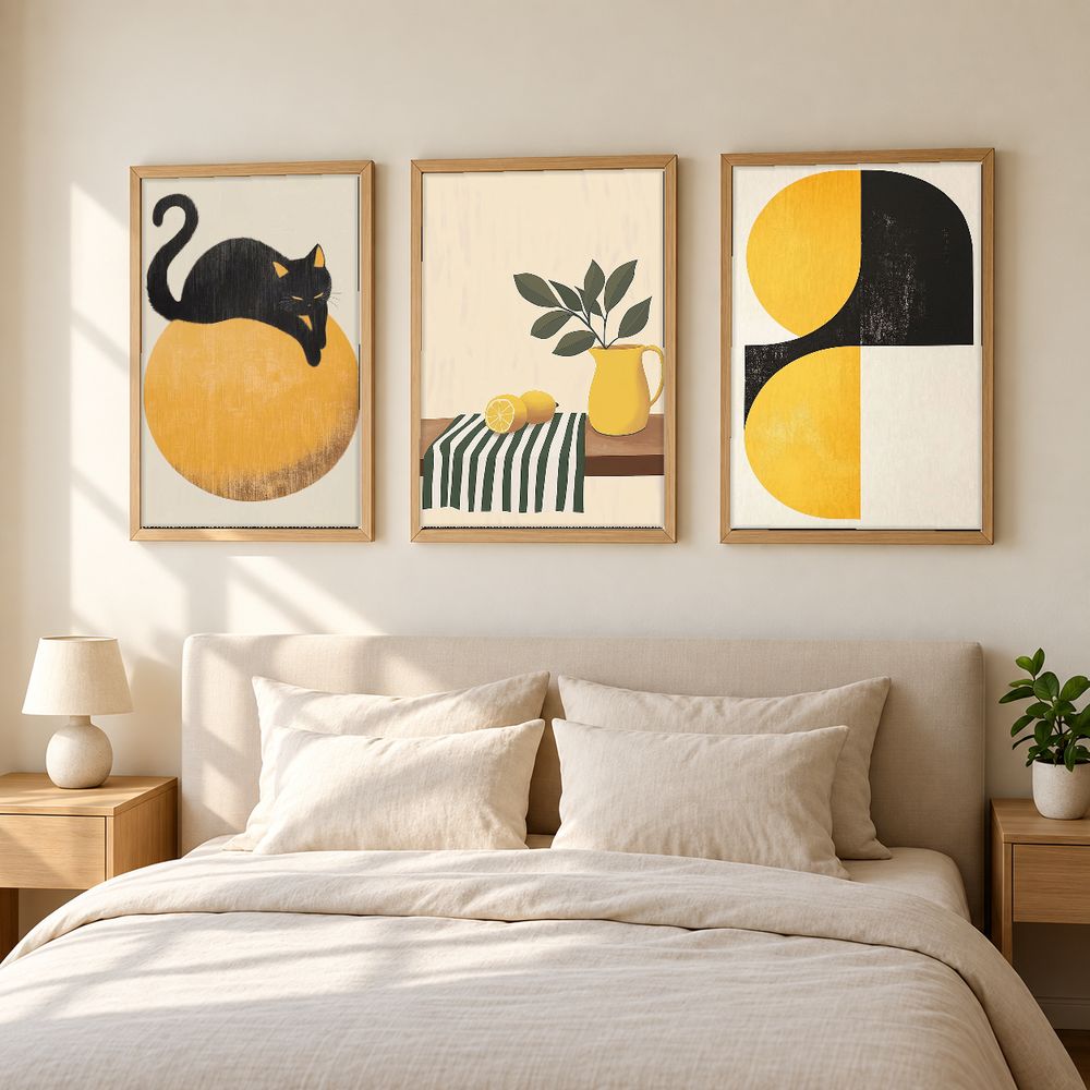 Set de 3 cuadros decorativos que combinan