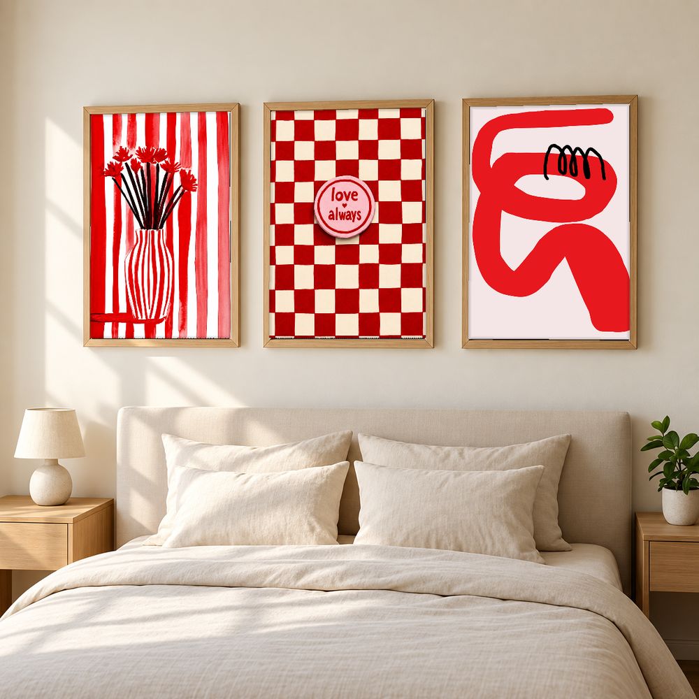 Set de 3 cuadros decorativos que combinan