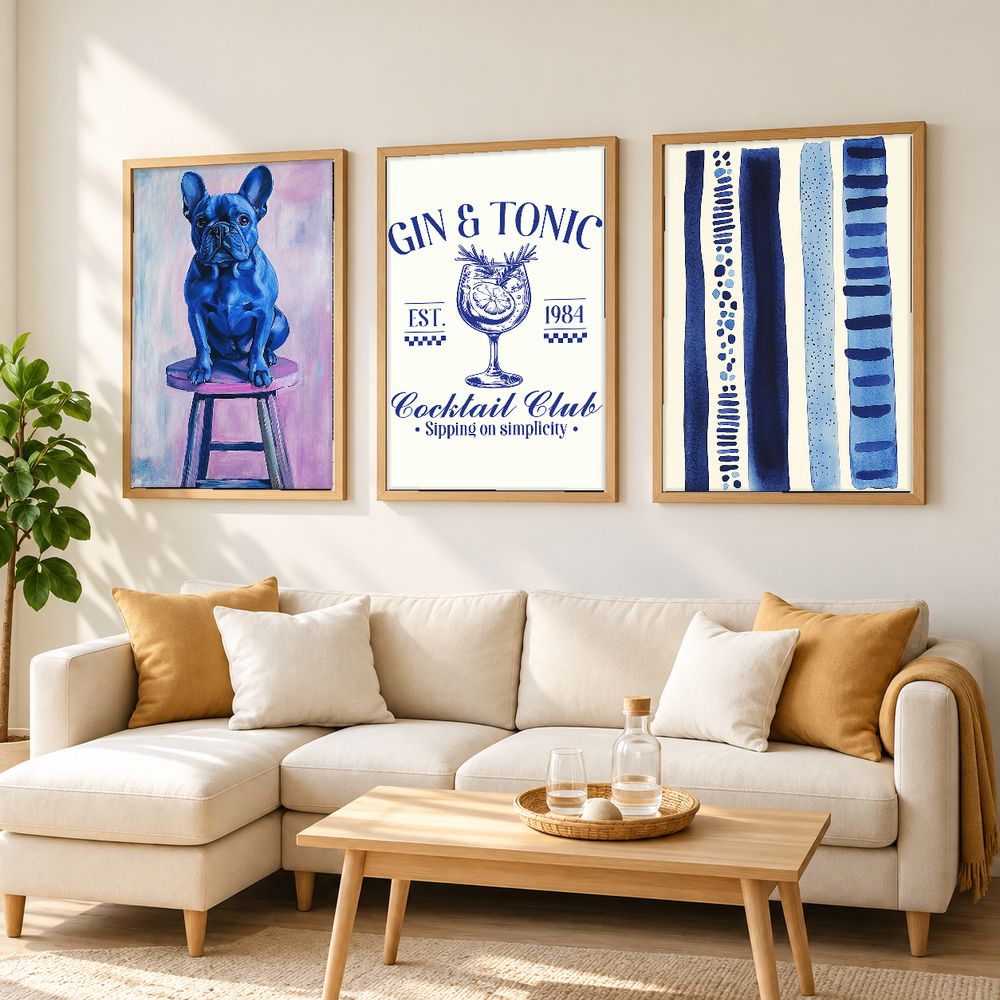 Set de 3 cuadros decorativos que combinan