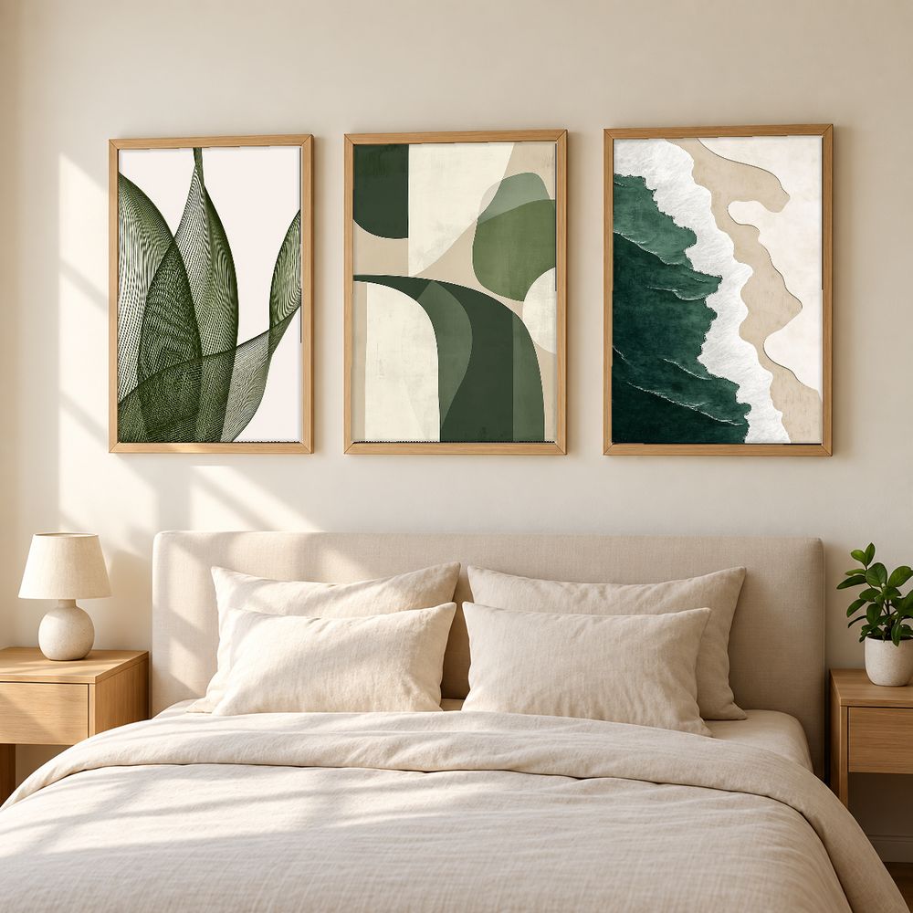 Set de 3 cuadros decorativos que combinan
