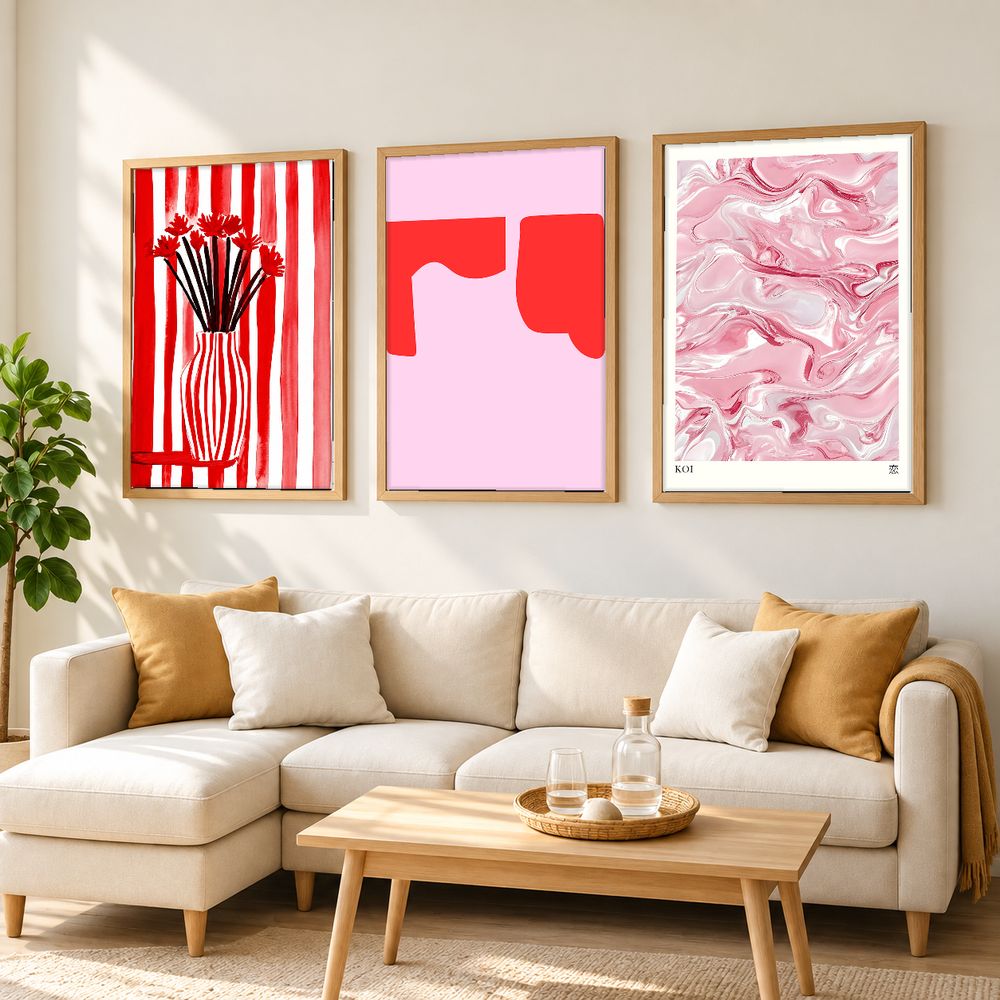 Set de 3 cuadros decorativos que combinan