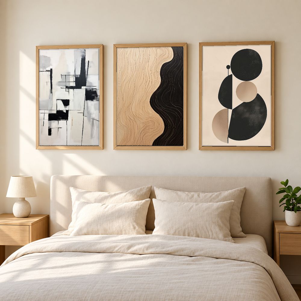 Set de 3 cuadros decorativos que combinan