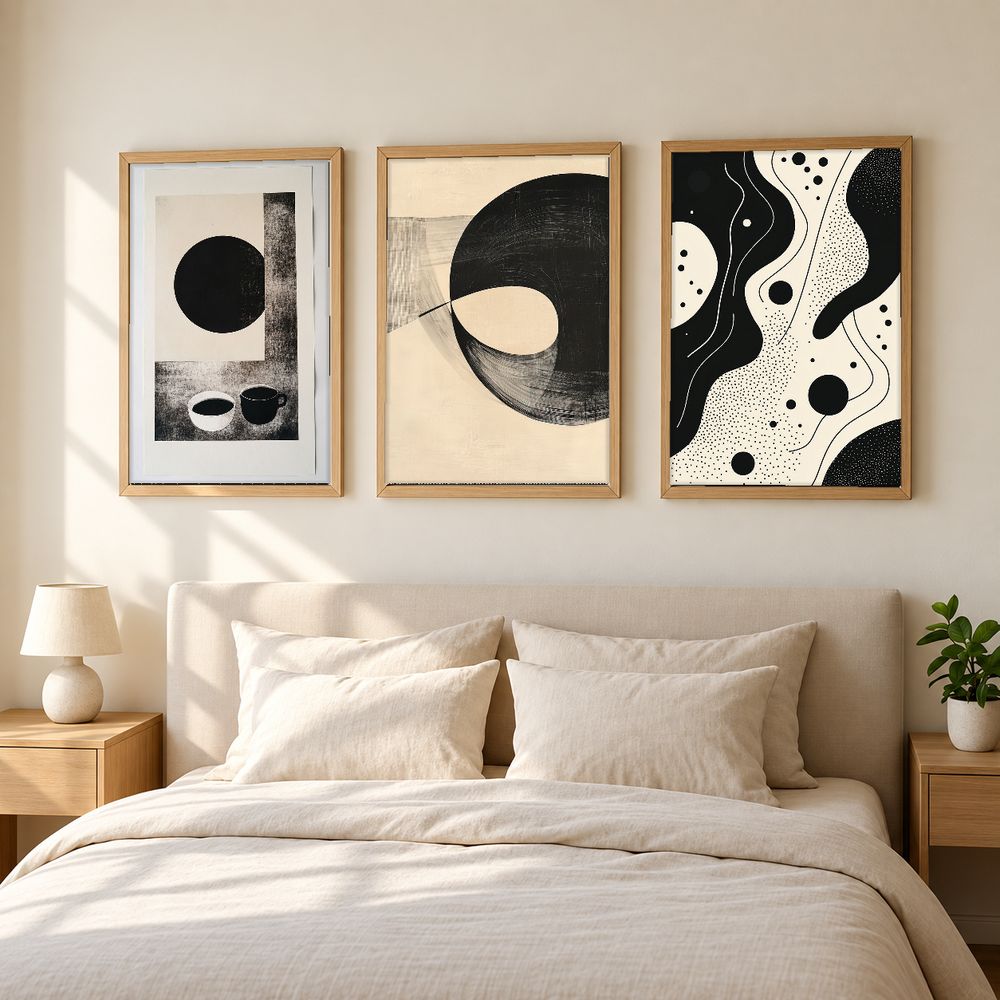 Set de 3 cuadros decorativos que combinan