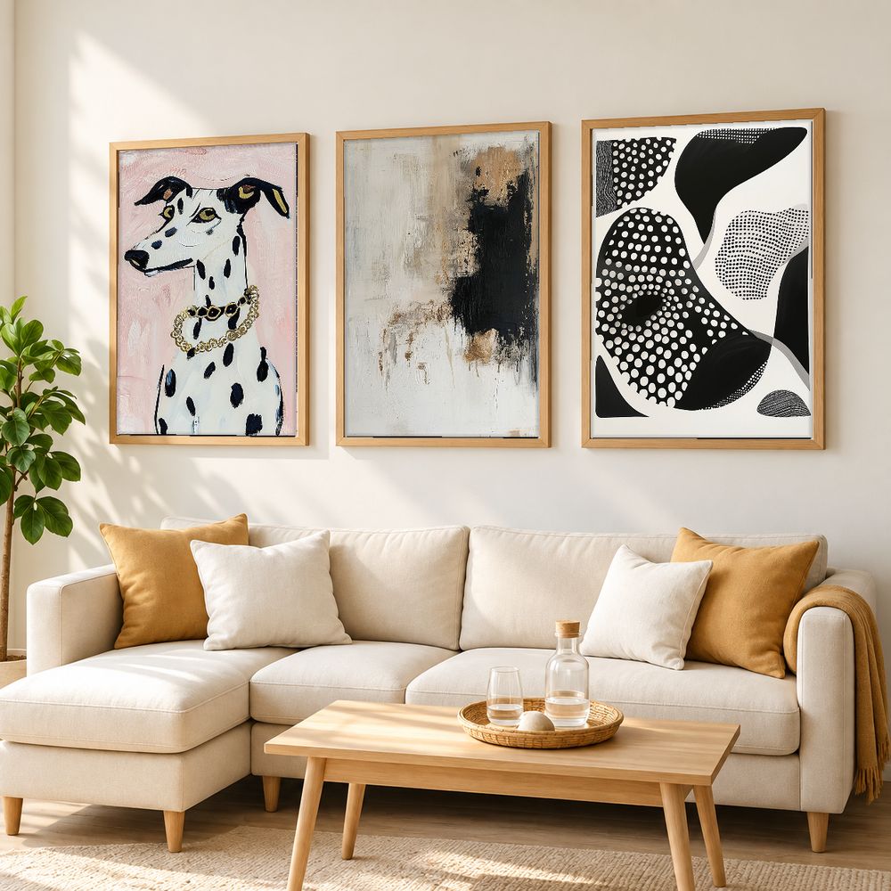 Set de 3 cuadros decorativos que combinan