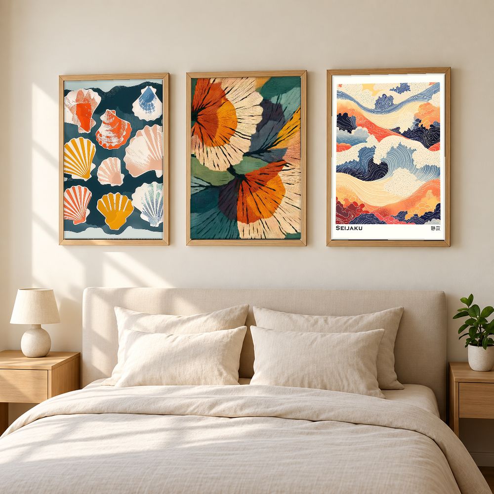 Set de 3 cuadros decorativos que combinan