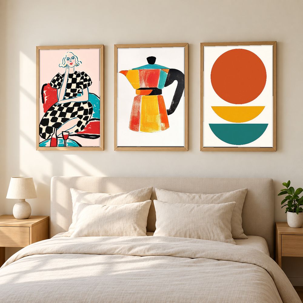 Set de 3 cuadros decorativos que combinan