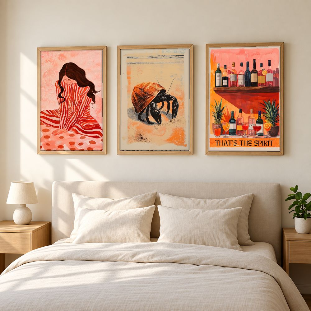 Set de 3 cuadros decorativos que combinan