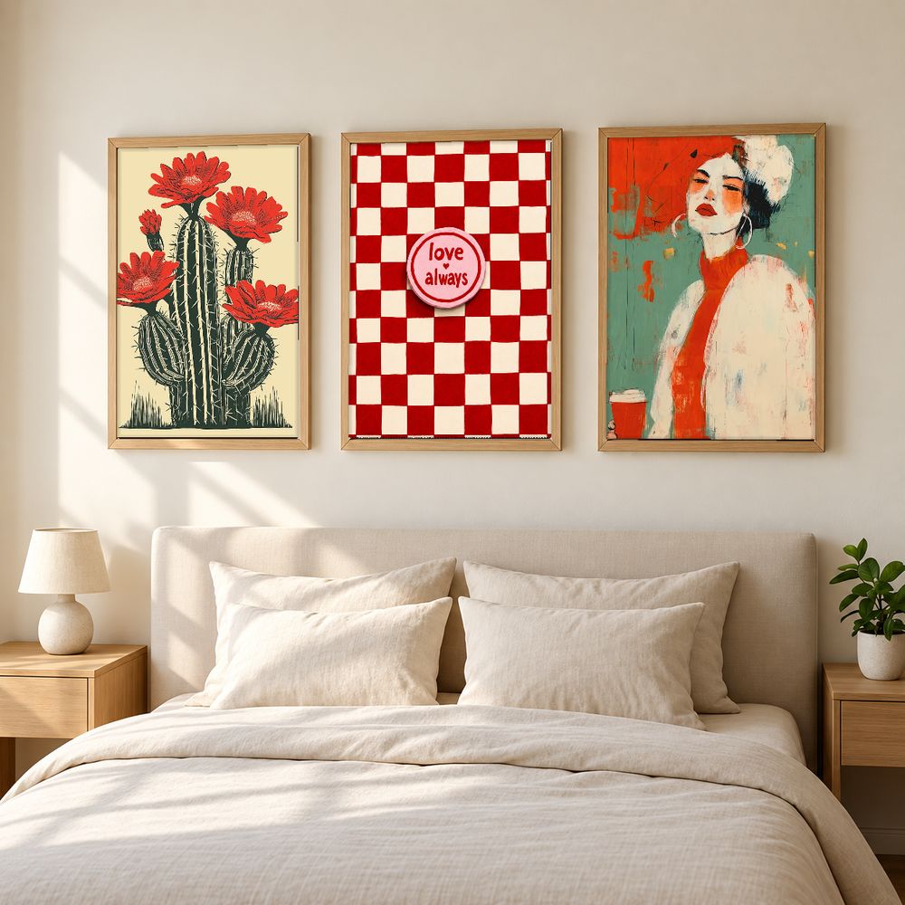 Set de 3 cuadros decorativos que combinan