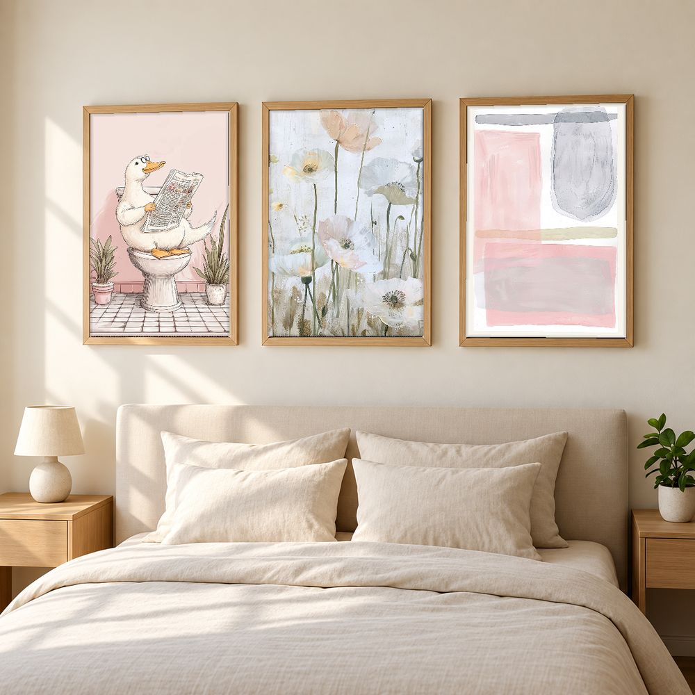 Set de 3 cuadros decorativos que combinan