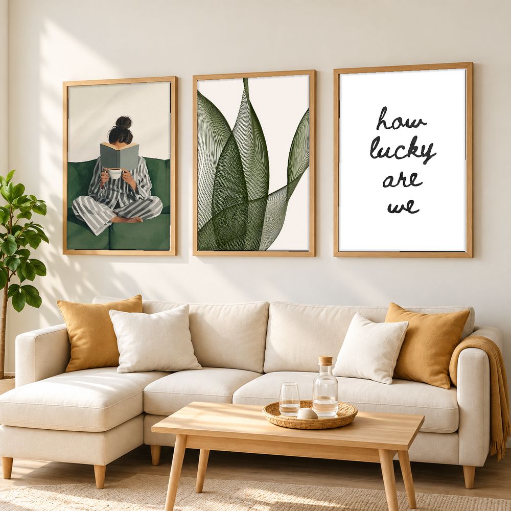 Set de 3 cuadros decorativos que combinan