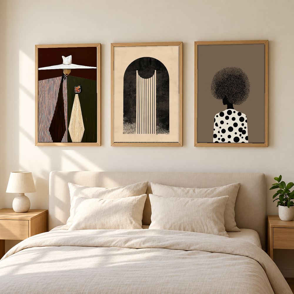Set de 3 cuadros decorativos que combinan