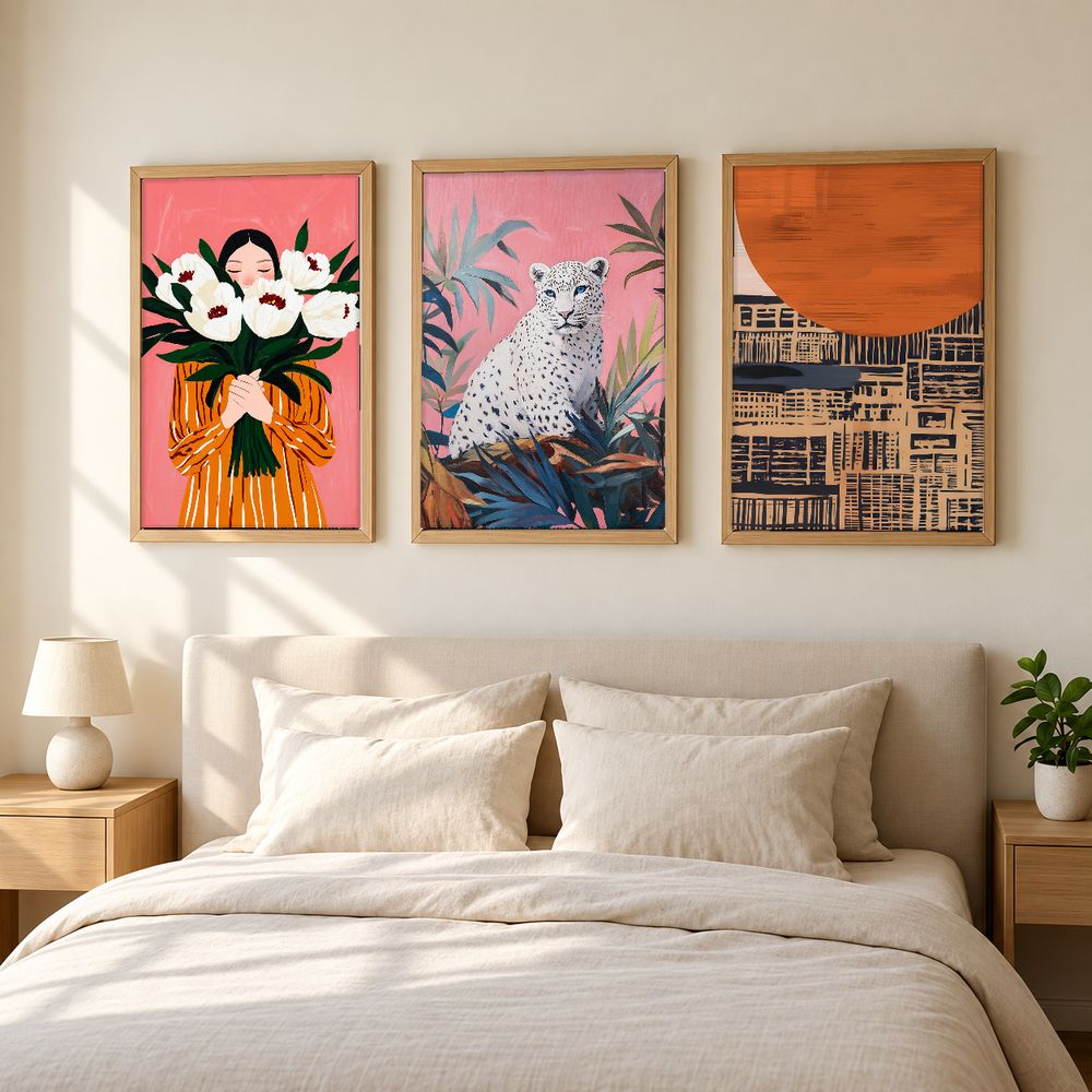 Set de 3 cuadros decorativos que combinan