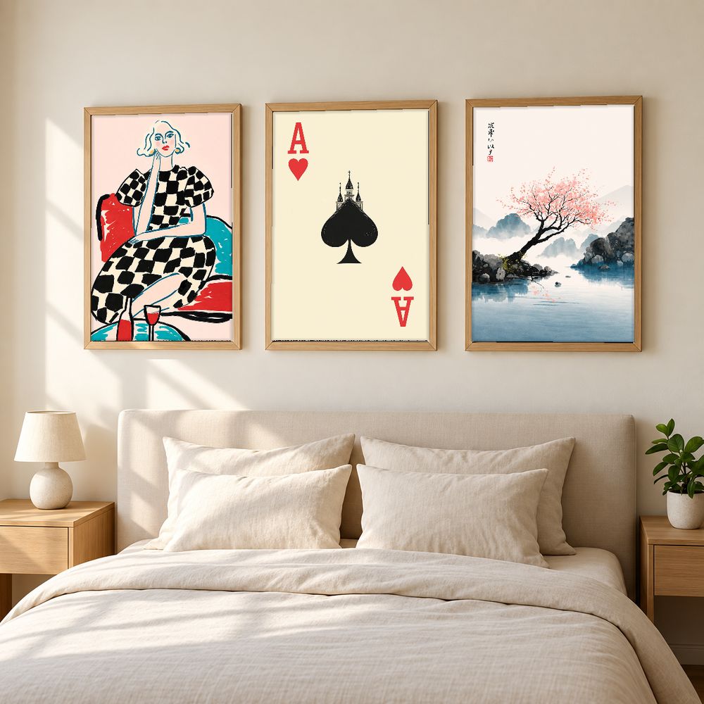Set de 3 cuadros decorativos que combinan