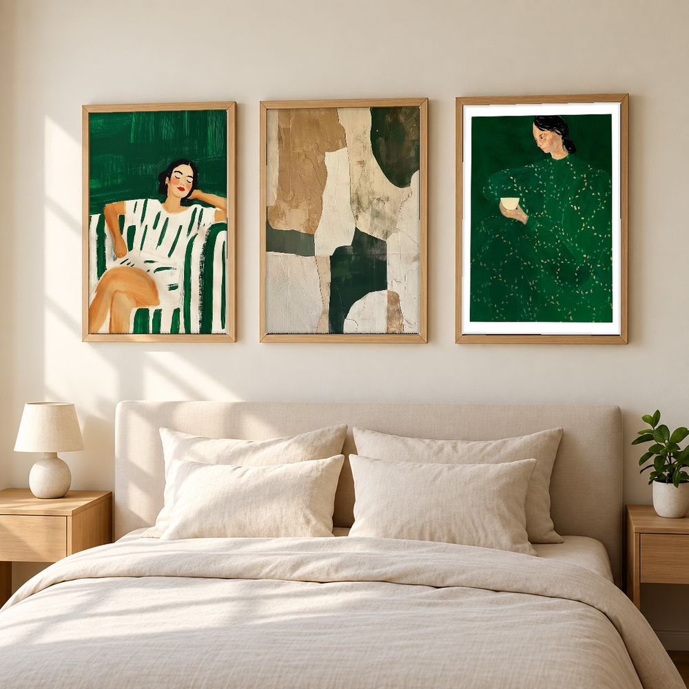 Set de 3 cuadros decorativos que combinan