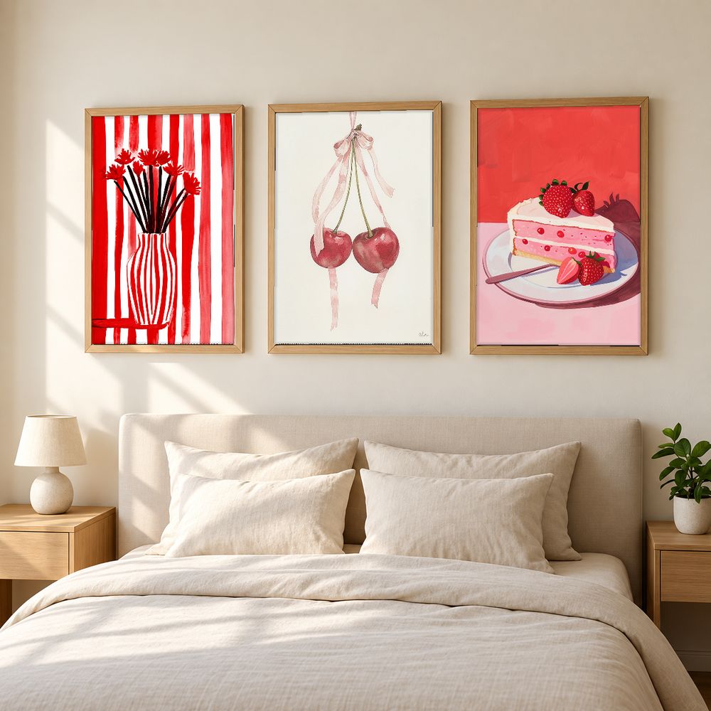 Set de 3 cuadros decorativos que combinan