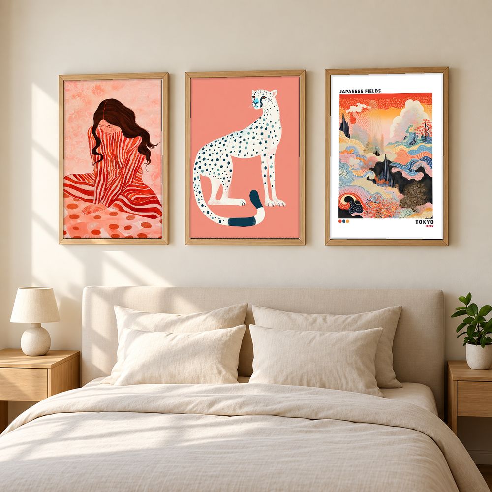 Set de 3 cuadros decorativos que combinan