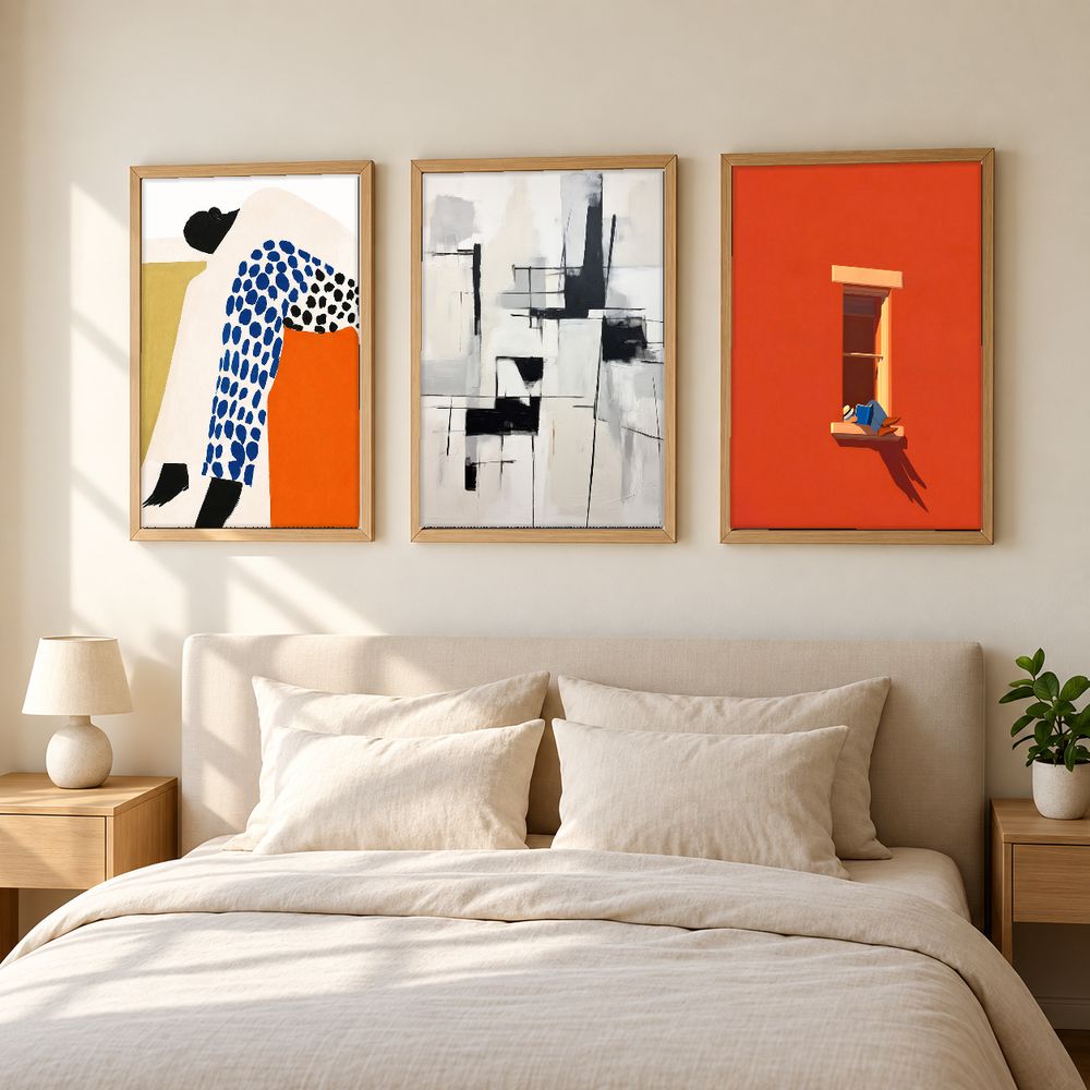 Set de 3 cuadros decorativos que combinan
