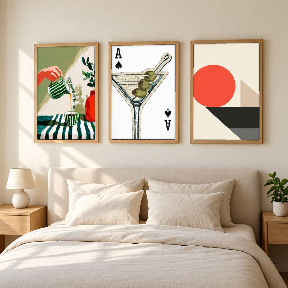 Set de 3 cuadros decorativos que combinan