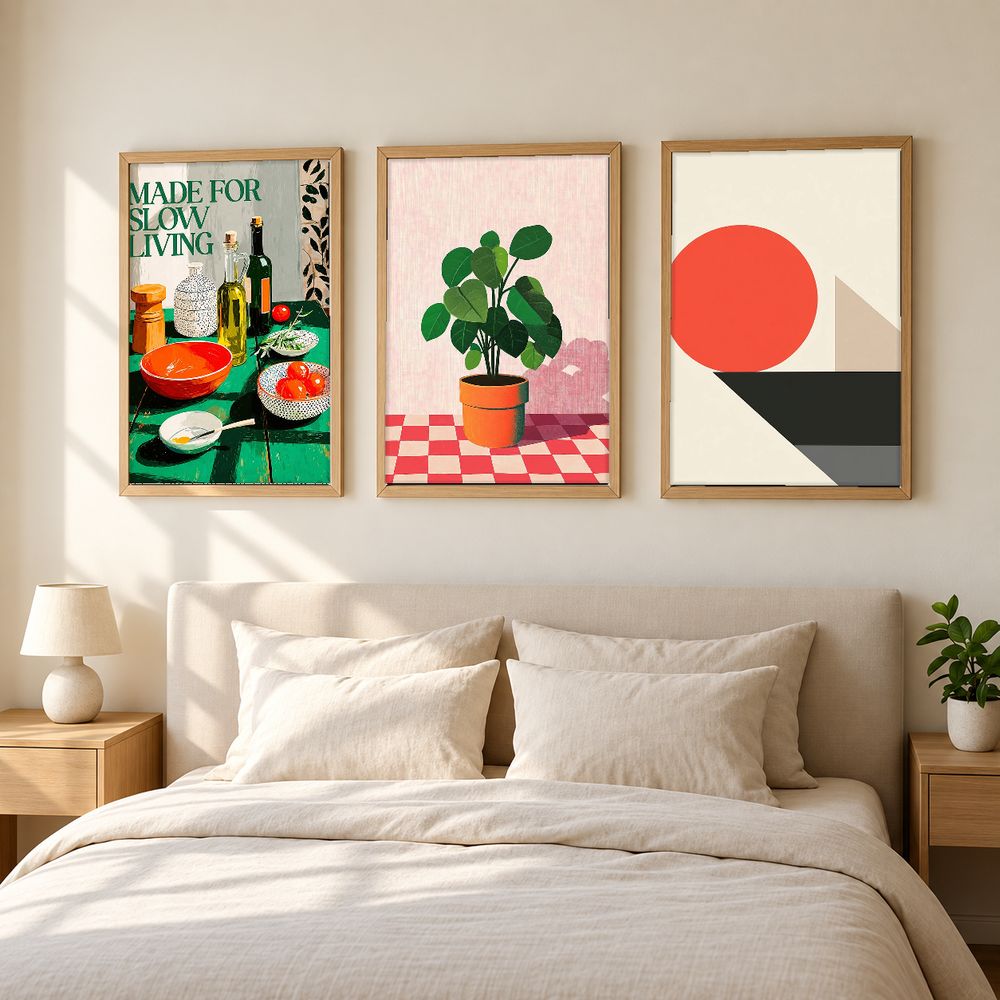 Set de 3 cuadros decorativos que combinan