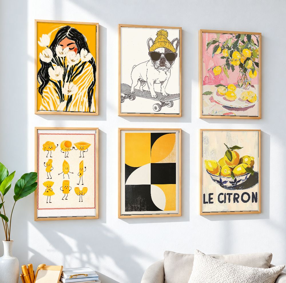 Set de cuadros decorativos que combinan