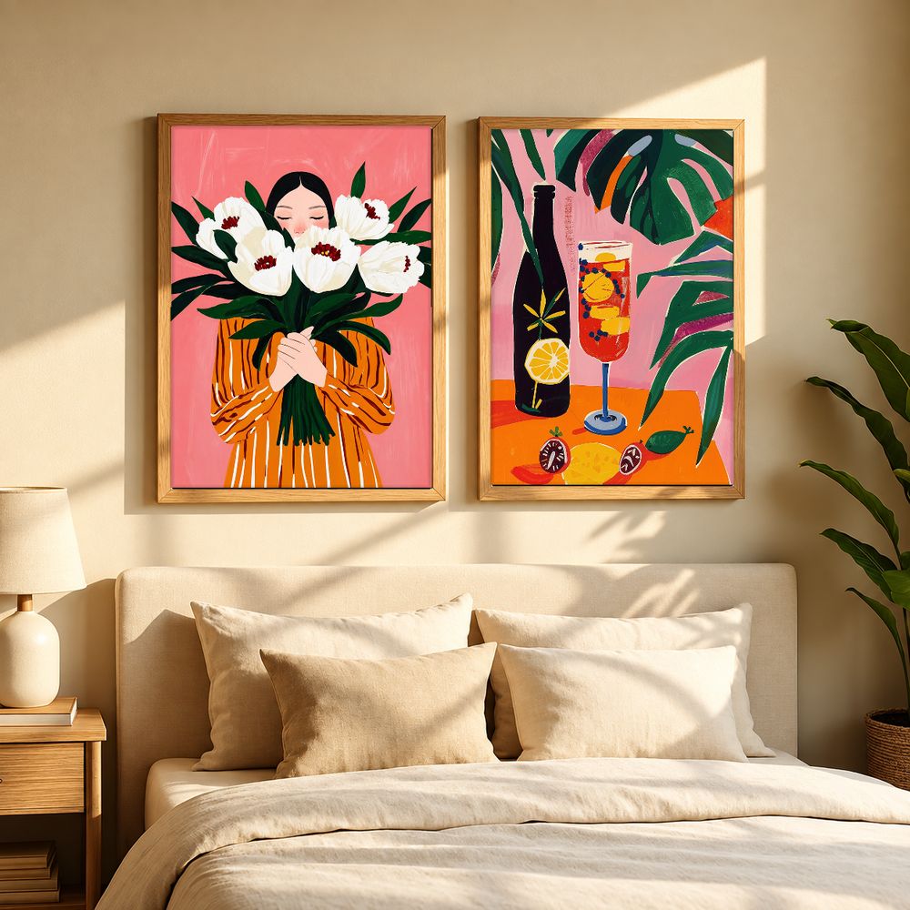 Set de 2 cuadros decorativos que combinan